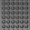 GoodCook 48-Cup Nonstick Steel Mini Cupcake and Muffin Pan, Gray