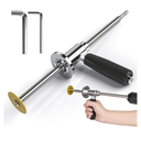 Pipe Inside Cutter for PVC Pipe with Diamond Grit Cutting Wheel and Handle, 7 Inch Adjustable Cutting Depth Stainless Steel Plumbing Cutter Tool Fit with 1/4" Hex Shank,for 1-1/2 Inch to 8 Inch Cut