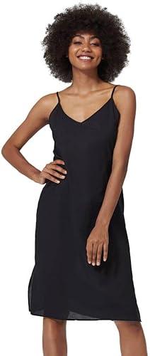 BEAUZSUZSANA Women Dress Slips for Under Dresses 100% Cotton Full Slip with Adjustable Spaghetti Strap V Neck XL