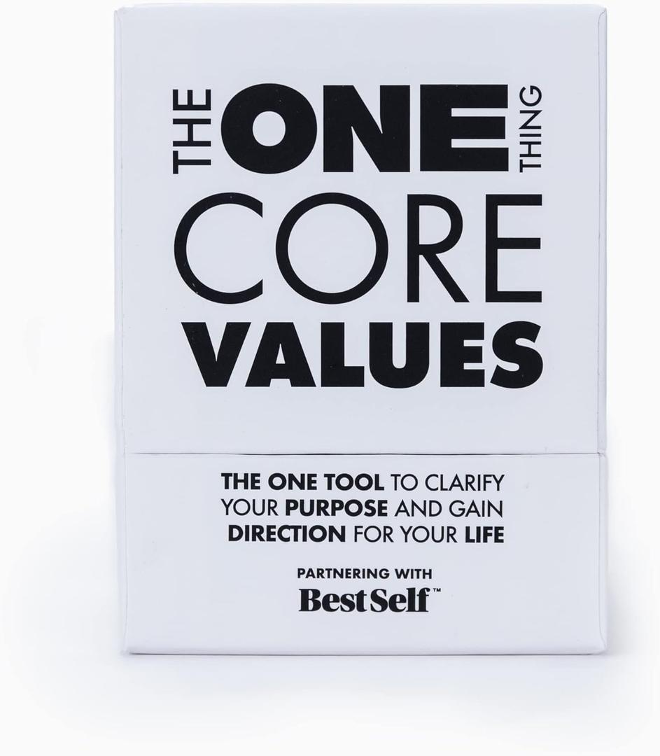 The ONE Thing A Powerful Self-Discovery and Personal Growth Tool Core Values Deck