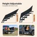 Veehoo Foldable Dog Steps for Car Truck, Large Dogs Stairs with Rails 17" W