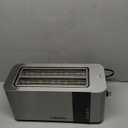 Mueller UltraToast Full Stainless Steel Toaster 4 Slice, Long Extra-Wide Slots for Bagels and Waffles, 6 Browning Levels, LED Display, Cancel/Defrost/Reheat Functions & Removable Tray, Kitchen Gadgets