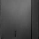 Paper Towel Dispenser Wall Mount Commercial c fold Multifold Trifold, Touchless Hand Towel Dispenser with Lock, (Matte Black)