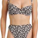 Quiksilver Women's Women's Sonny Make You Mine V-Cut Underwire Bikini Top (Black, L)