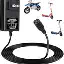 24V Electric Scooter Charger for Razor E300 E200 E150 E125 E100 MX350 Dirt Bike Pocket Mod Sports Mod Dirt Quad Motorcycle Razor Scooter Charger 3Prong Inline Female Electric Battery Power Cord