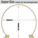 LANGXUN 9ft Large Size Metal Circle Balloon Arch Stand Decoration, Indoor Outdoor Arch Frame for Birthday Wedding Graduation Decorations and Event Party Supplies, Baby Shower Photo Background