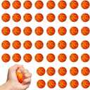 WELLVO Basketballs Party Favors 36 Pack Mini Basketball Stress Balls Relief Toys Foam Sports Balls for Kids Goodie Bag Stuffers Classroom Prizes Football Party Decorations(1.6 inch)