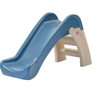 Step2 Play & Fold Junior Slide, Kids Indoor/Outdoor Play Slide, Backyard Playground Set, Easy Grip, Wide Ladder, Outside Jungle Gym, For Toddlers 1.5-4 Years Old, 5 Ft Or Less