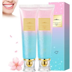 2Pcs Acssart Radiant Whitening Toothpaste,Niacinamide Whitening Toothpaste,Easilyous Bright Whiteing toothpastes,Nicotinamide Dazzling White,Removal Tooth Stains,Fresh Breath