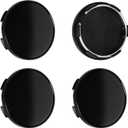 2.2Inch 56MM Wheel Center Caps, Pack of 4 (Gloss Black, Outer 56MM, Inner 53MM, Easy DIY Installation)