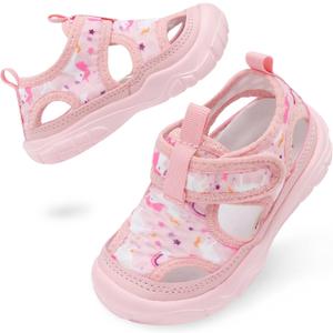 BARERUN Kids Water Shoes Boys Girls Barefoot Aqua Socks for Swim Surf Pool Beach Sport Lightweight Breathable Sandal Athletic Slip-On Sneaker for Toddler Outdoor Indoor (Horse)