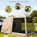 VEVOR SUV Tailgate Tent, 6 x 6 ft Pop-Up Screen House Canopy for 46 Person, Portable Screened Shelter with Carry Bag, for Car Camping, Backyard, Patio, Outdoor Activities, 667.2 Ft