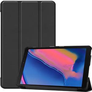 Tablet Cover for Samsung Galaxy Tab A 8.0 with S Pen SM-P200 SM-P205(2019 Release),Ultra Slim Folio Stand Leather Case for Samsung Galaxy Tab A 8" 2019 P200 P205 (KST-Black)