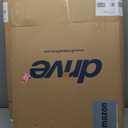 Drive Medical 10210-1 2-Button Folding Walker with Wheels, Rolling Walker, Front Wheel Walker, Lightweight Walkers for Seniors and Adults Weighing Up To 350 Pounds, Adjustable Height, Silver