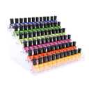 Acrylic Nail Polish Organizer Rack, 6 Tier Holder Stand, Paint Rack Gel Nail Polish Shelf Display, Sunglass Organizer, Essential Oils Storage Shelf, Holds Up to 72 Bottles