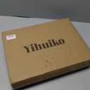 Folding Picnic Table with Storage Net, Matte Black Aluminum Folding Table 23.6" x 15.8", Adjustable Height Max 27.5", Lightweight Portable for Camping Travel Grill Indoor