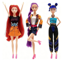Kpop Demon Hunters Toys Action Dolls Set, 11.5-inch Poseable Dolls with Movable Joints, 3-Pack Collectible Model Toys for Fans and Kids Game Gift