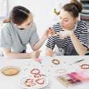 QUEFE Pink Bracelet Making Kit Friendship Bracelets 2850 Flat Clay Beads and Gold Spacer Beads for Jewelry Making, Crafts, Gifts and Birthday (Rose Smoke)