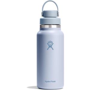 Hydro Flask Water Bottle - Insulated Stainless Steel - Wide Mouth Chug Lid, Non Spill, Leakproof in 32 Oz Surf Blue