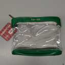 Heavy Duty Clear Cosmetic Bag Waterproof Transparent Travel Makeup Toiletry Organizer Bag (Green, 6 Pcs)