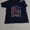 United States Air Force USA American Flag 4th July Men Kids T-Shirt (Small)
