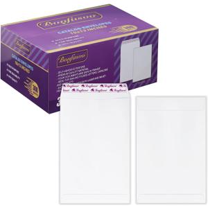 Bonfasvo 300 Pack 10x13 White Catalog Envelopes Peel & Seal Security Mailing Envelopes 120GSM Kraft Paper self Seal Envelopes for Invitations Papers Photos Documents Pictures Papers Files