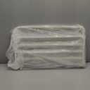 VOLDRA Towel Racks for Bathroom, 24-Inch Towel Shelf with 2 Towel Bar Foldable Towel Holder with 7 Hooks Towel Storage Organizer for Bathroom & Lavatory Wall Mounted(Milky White)