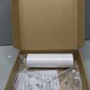 White Lamp shade, Drum Lamp Shade for Table Lamps Floor Lamp, 13" Top X 13" Bottom X 10" High White Large Line Fabric Lamp Shade, Easy Assembly Replacement Lampshade