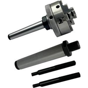 SMALL CHUCKS (50 MM 4 JAW SELF CENTER WITH MT1 & MT2 ARBORS) Mounting Thread: M14 x 1