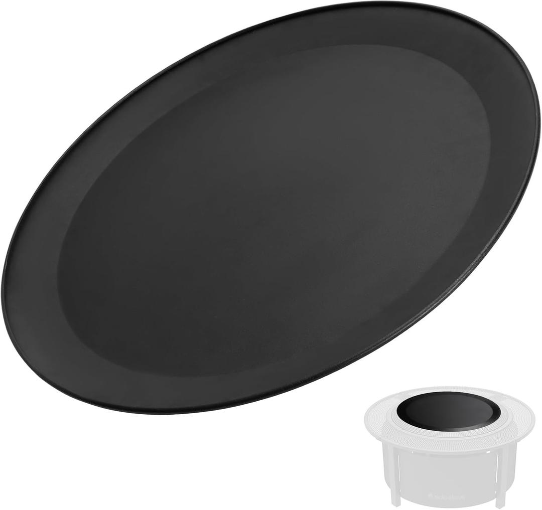Surround Surface Fire Pit Lid for Solo Stove Bonfire and Ranger Surround Surface Tabletop Accessories 23.75 inch Durable Round Cold-Rolled Steel FirePit Cover for Outdoor and Camping Accessory