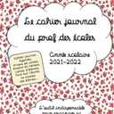 Le cahier journal du prof des coles: Anne scolaire 2021-2022 (French Edition)