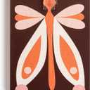 DEMDACO Hanging Tile Wall Art Everyday Home Dcor, 5 x 7 Inch Acrylic, Butterfly Beauty Together