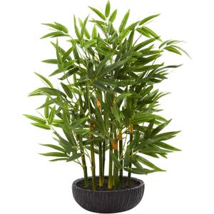 Nearly Natural 20 Bamboo Artificial Silk Plants, Green