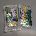 2 x 5 Pack 10 Feet Mardi Gras Foil Fringe Garland Mardi Gras Parade Float Fringe Metallic Streamers Tinsel Fringe Banner for Birthday Party Decor St Patrick Halloween Christmas Decoration