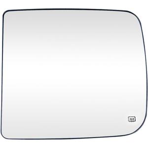 Heated Repl. Glass Right Passenger Side Compatible with Dodge Ram 1500 2500 3500 2009 2010 2011 2012 2013 2014 2015 2016 2018 2019 2020 tow flat mirror big lens