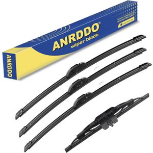 3 Wipers Factory Replacement For 2007-2014 Toyota FJ Cruiser Original Equipment Replacement Windshield Wiper Blades Set 16"+14"+14"+10" (Set of 4)