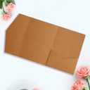 25 Pieces A7 Pocket Invitations (5.12 x 7.09) Trifold Wedding Invitation Cards for 5x7 Invites Wedding Bridal Shower Engagement Birthday Sweet 16 (Kraft)