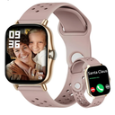 Telescepe Smart Watch for Women Men. 1.83" Fitness Watch (Answer/Make Call) with Heart Rate Monitor Blood Pressure Blood Oxygen Monitor Sleep Tracker Compatible with iPhone Android Phones (Pink)