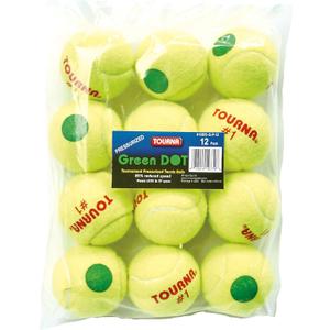 TOURNA Green Dot Low Compression Tennis Balls