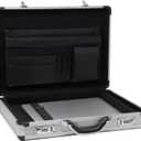 Alpine Swiss Executive Aluminum Briefcase Padded Laptop Briefcase For Men Hard Shell Attache Case Combo Lock Business Case