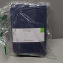 Royale Linens 100% Organic Cotton Full Flat Sheet Only - Super Soft - Percale Top Sheets - Full Flat Sheet Sold Separately - Breathable, Cool & Crisp Lake Blue Sheets Only (81" x 96", Navy Blue)