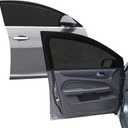 Car Front Window Screen up to 23"x43", Elastic Mesh Car Sun Shade fit for Medium and Large SUV