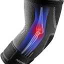 APOYO Elbow Brace for Tendonitis and Tennis Elbow, Elbow Compression Sleeve, Tennis Elbow Brace for Women and Men w/ Adjustable Strap for Tennis Elbow Relief, Weightlifting, Arthritis, Workouts, XL