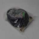 PowerFlow Garden Hose, NON-EXPANDABLE 25 Feet Premium Quality Stainless Steel Metal Water Hose with Durable Fabric Skin, Hose For Commercial, Residential Use, Bonus 10-way Spray Nozzle (25 Ft, Black)