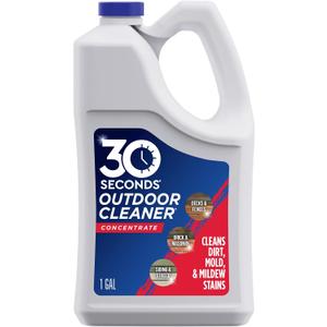 30 SECONDS Outdoor Cleaner Dirt,Mold & Mildew Cleaner & Stain Remover Concentrate | 1 Gallon