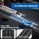 Slot Car Race Track Sets with 4 High-Speed Racing Car, 20ft Electric Race Car Track for Boys and Kids, Dual Racing Game Lap Counter Circular Overpass Track,Toys Gifts for Adults Boys Ages 6 7 8-12