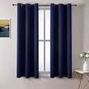 ChrisDowa Blackout Curtains for Bedroom and Living Room 50 Inches Long