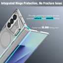 Nillkin for Samsung Galaxy Z Fold 7 Case, Compatible with MagSafe, Built-in [Screen Protector] [Hinge Protection] [Kickstand] Slim Magnetic Anti-Yellow Phone Case for Galaxy Z Fold 7 - Clear Gray