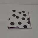Avery Durable View 3 Ring Binder, 1 Inch Round Rings, Black and White Dots, 1 Fashion Binder