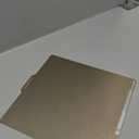 PEI Sheet for Bambu Lab X1/X1C/P2S/P1P/P1S/A1 Carbon Build Plate Heated Bed Spring Steel Flexible Platform 257.5x257.5 mm Double Side Textured Board for 3D Printer (Gold)